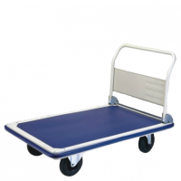 Heavy duty folding platform trolley