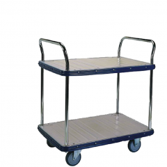 Large 2 shelf platform trolley