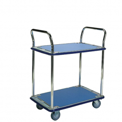 Small 2 shelf platform trolley