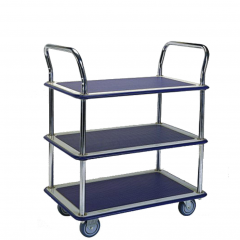 Small 3 shelf platform trolley