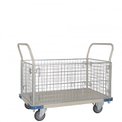 Heavy duty cage platform trolley