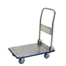 Small stainless folding platform trolley